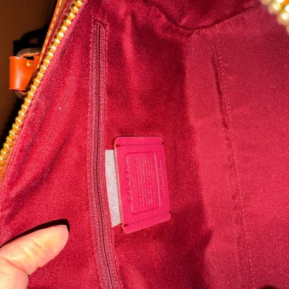 Coach Rowan Satchel Bag in Signature Canvas With Sticker Print NWT - Picture 7 of 10